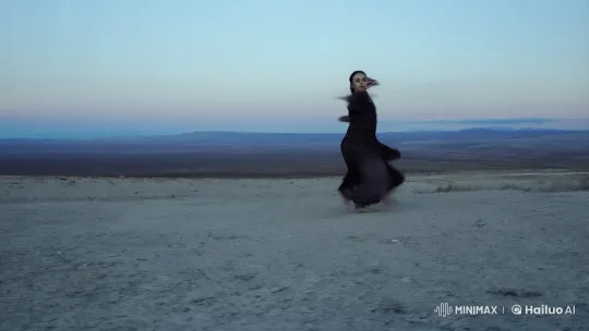 Dancer in Desolation: A Visual Symphony of Movement – AI Generated Video | Hailuo AI