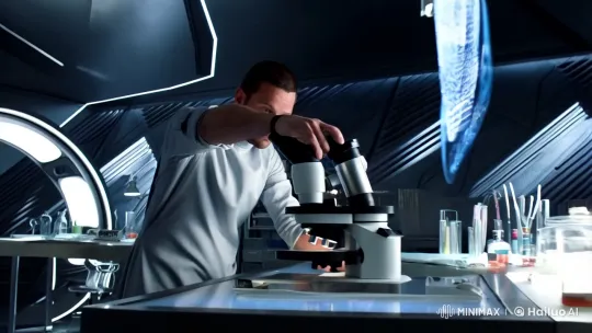 Futuristic Scientist Explores Water's Molecular Memory – AI Generated Video | Hailuo AI