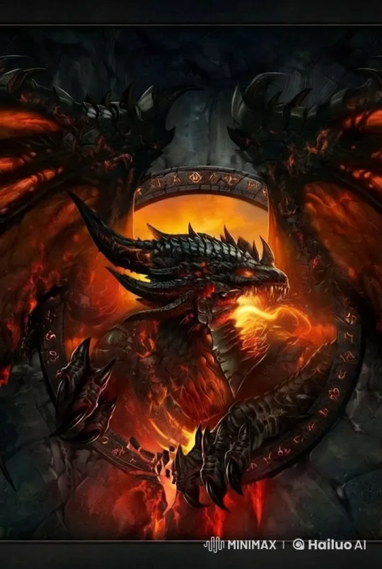 Dramatic Dragon in Fiery Cavern with Lava Background – AI Generated Video | Hailuo AI