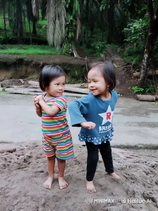Children's Playful Kung Fu in Lush Forest Setting – AI Generated Video | Hailuo AI