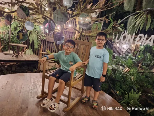 Whimsical Garden Portrait of Two Relaxed Children – AI Generated Video | Hailuo AI