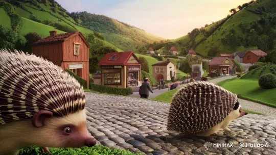 The Village of Hedgehogs: A Morning in Paricò – AI Generated Video | Hailuo AI