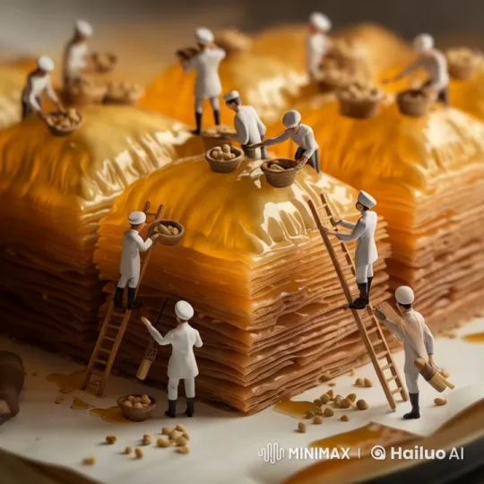Miniature Chefs Craft Giant Festive Pizza to Celebrate Women's Day – AI Generated Video | Hailuo AI