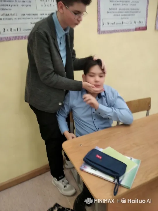 Boy's Head Torn Off in Chaotic Classroom Prank – AI Generated Video | Hailuo AI