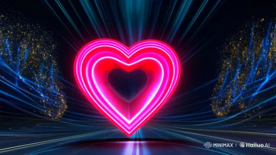 Magical Heart Entrance Effect with Team Welcome Animation – AI Generated Video | Hailuo AI