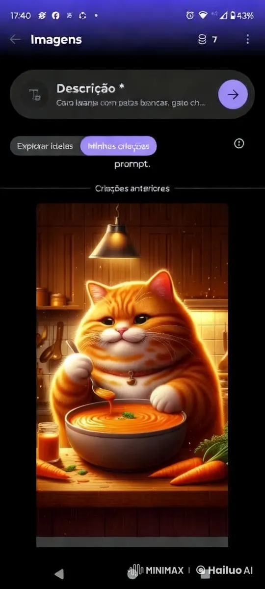 Orange Cat Stirs Soup in Cozy Kitchen Setting – AI Generated Video | Hailuo AI