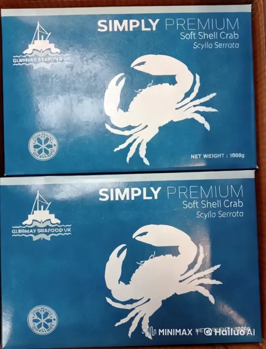 Simply Premium Soft Shell Crab Packaging Reveal – AI Generated Video | Hailuo AI