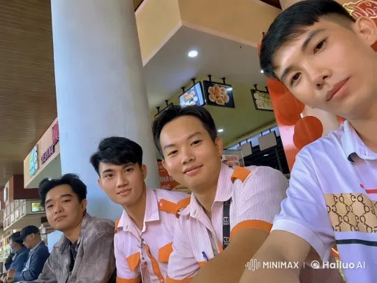 Young Men Perform Martial Arts in Bustling Food Court – AI Generated Video | Hailuo AI
