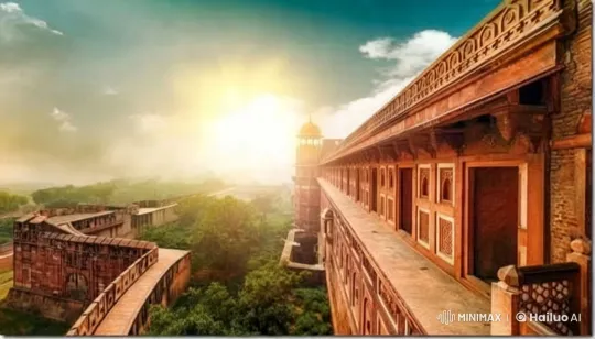 Agra Fort: A Majestic Mughal Legacy in India – AI Generated Video | Hailuo AI