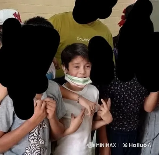 Child's Face Transforms with Eerie Black Liquid – AI Generated Video | Hailuo AI