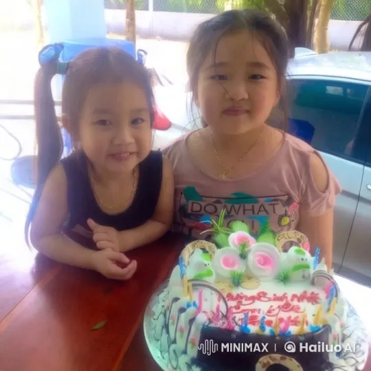 Girls Celebrate with Cake and Playful Kungfu Moves – AI Generated Video | Hailuo AI