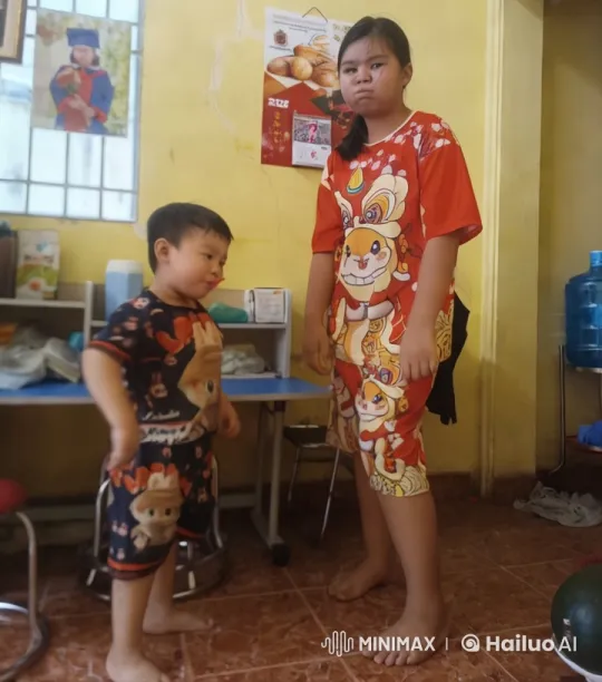 Children's Playful Kungfu Fight in Cartoon Pajamas – AI Generated Video | Hailuo AI