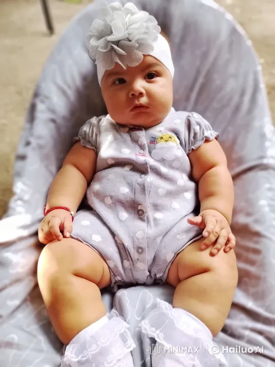 Baby in Heart Onesie on Soft Cushion – AI Generated Video | Hailuo AI