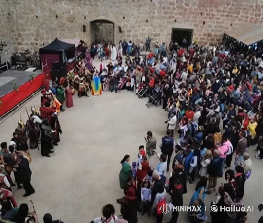 Birth Celebration of Princess in Medieval Spanish Castle – AI Generated Video | Hailuo AI
