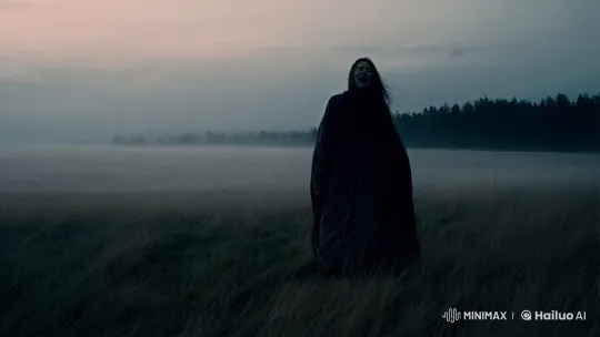 Emotional Journey in a Vast, Moody Landscape – AI Generated Video | Hailuo AI