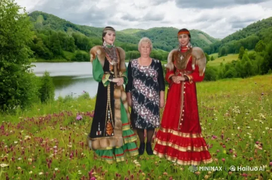 Traditional and Modern Dance Fusion in Scenic Meadow – AI Generated Video | Hailuo AI