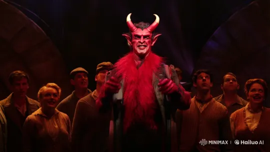 Theatrical Unmasking: Marilyn Monroe Revealed as the Devil – AI Generated Video | Hailuo AI