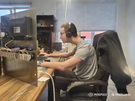 Office Worker Transforms, Breaths Fire in Surreal Scene – AI Generated Video | Hailuo AI