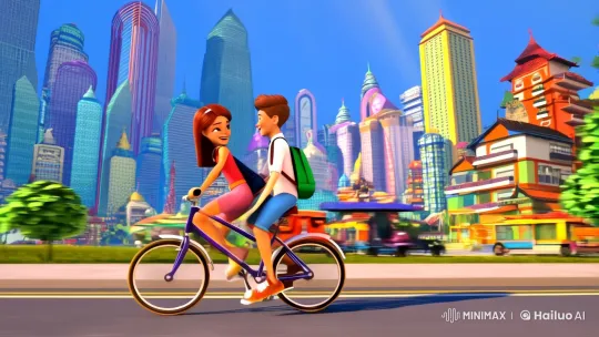 Vibrant Animated Journey of Youthful Companionship and Adventure – AI Generated Video | Hailuo AI