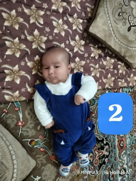 Baby on Floral Mat with Decorative Pillows – AI Generated Video | Hailuo AI