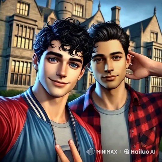 Two Men Greet Each Other in Front of Historic Building – AI Generated Video | Hailuo AI