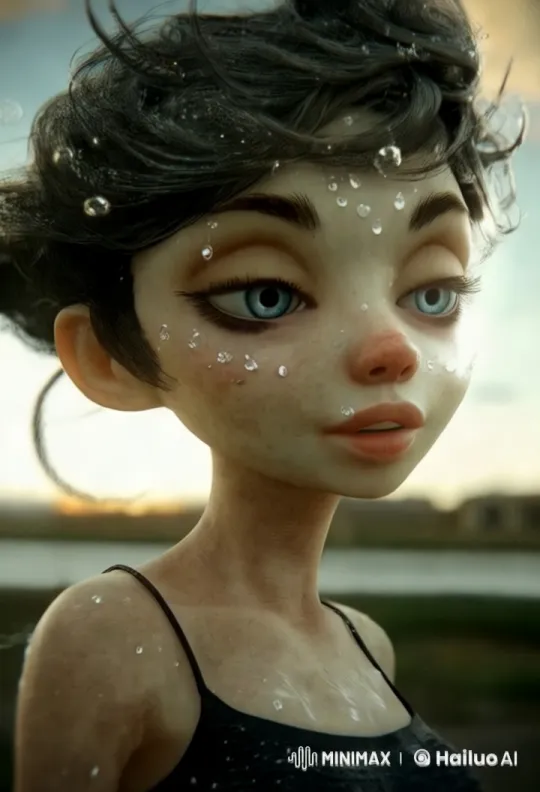 Joyful Person in Serene Outdoor Setting – AI Generated Video | Hailuo AI