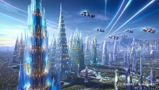 Eclipse Terra: A Utopian World of Technology and Empathy – AI Generated Video | Hailuo AI