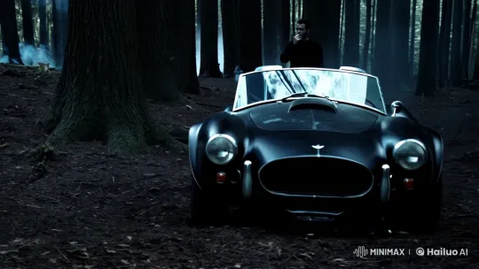Abandoned AC Cobra in Mysterious Forest Setting – AI Generated Video | Hailuo AI