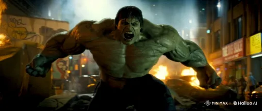 Green Giant Dominates Chaotic Urban Landscape – AI Generated Video | Hailuo AI