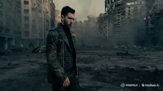 Lionel Messi Portrays a Gangster in a Post-Apocalyptic Aesthetic Film Clip – AI Generated Video | Hailuo AI
