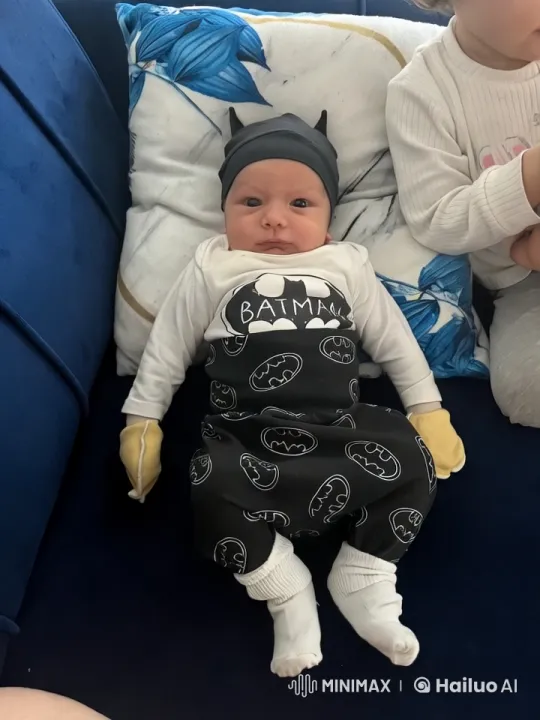 Baby in Batman Costume Dances Playfully – AI Generated Video | Hailuo AI