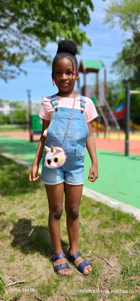 Young Girl Exploring Bright Playground – AI Generated Video | Hailuo AI