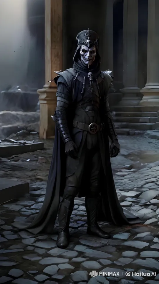 Chakan Conjures Magic in Eerie Stone Courtyard – AI Generated Video | Hailuo AI