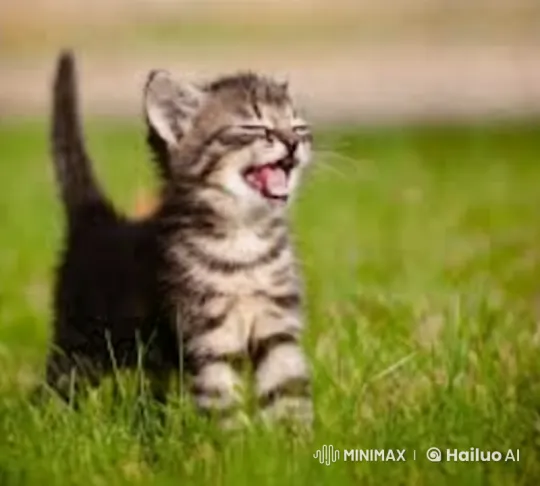 Whimsical Kitten Creates Whirlwind in Apple Rain – AI Generated Video | Hailuo AI