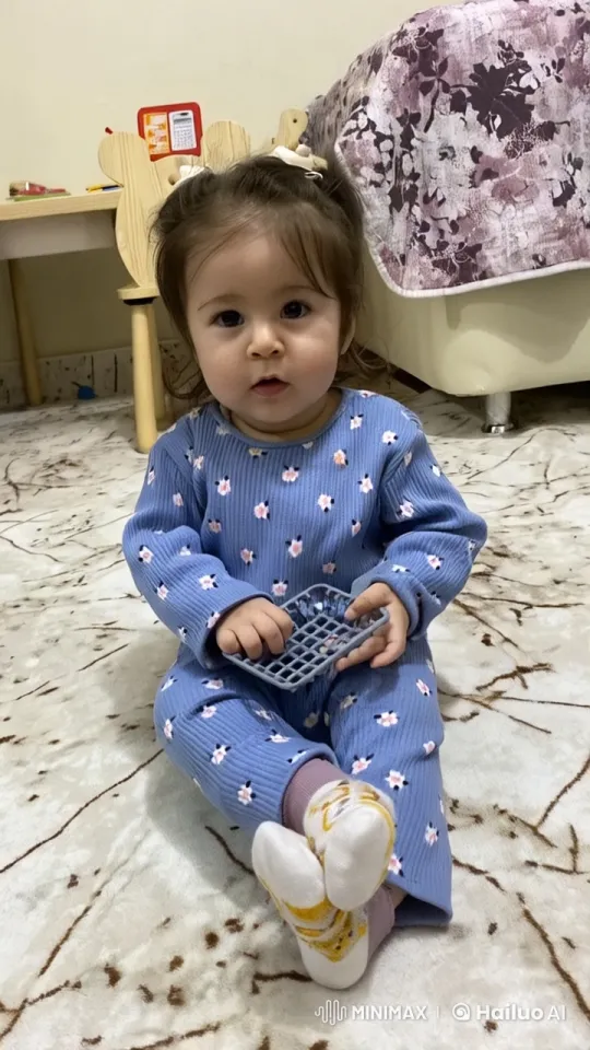 Baby Joyfully Dancing in Cozy Room – AI Generated Video | Hailuo AI