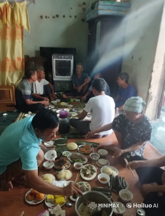 Communal Meal in Modest Setting with Artistic Focus – AI Generated Video | Hailuo AI