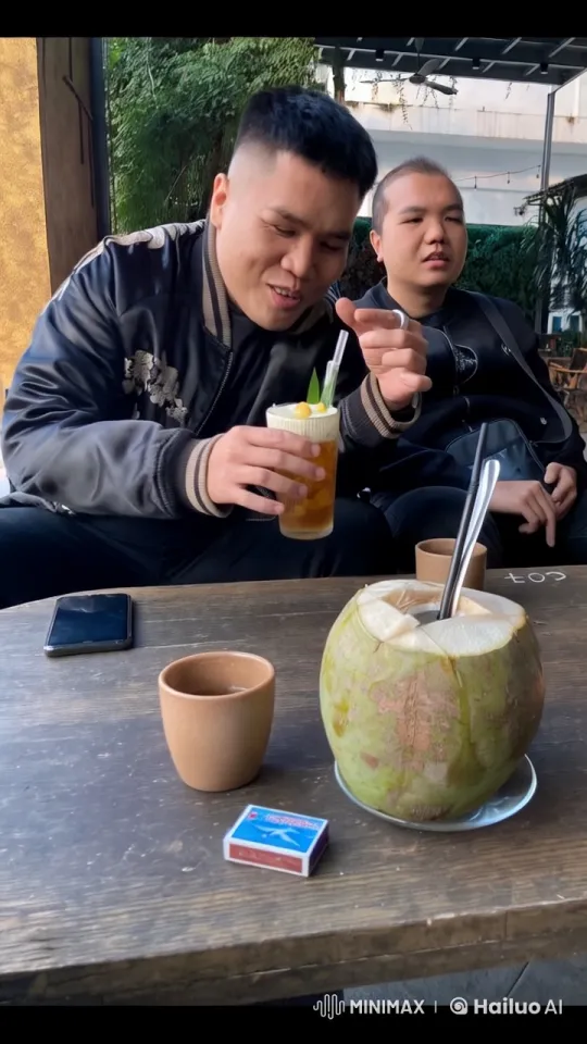 Outdoor Café Kungfu Fight Scene – AI Generated Video | Hailuo AI