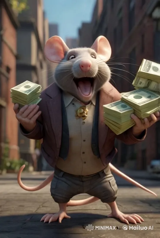 Dressed Rat Advocates Cheating in Alley – AI Generated Video | Hailuo AI