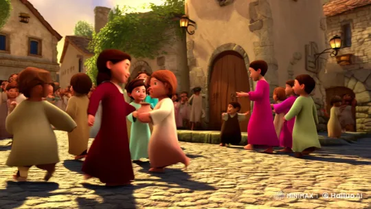 Animated Children Recreate Wedding at Cana in Aesthetic Film Clip – AI Generated Video | Hailuo AI