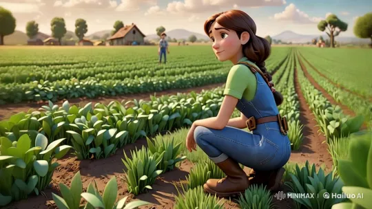 Sustainable Farming: Ana's Green Passion – AI Generated Video | Hailuo AI