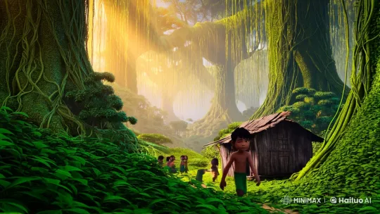 Boy and Leopard: A Journey Through the Jungle's Heart – AI Generated Video | Hailuo AI