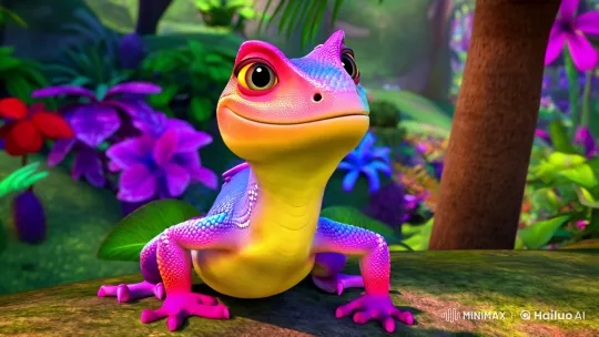 Lively Lizard Shiri Showcases Vibrant World in 4K Video – AI Generated Video | Hailuo AI
