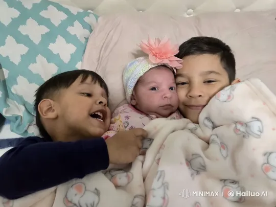 Children Awakening and Dancing on Bed in Cozy Blankets – AI Generated Video | Hailuo AI
