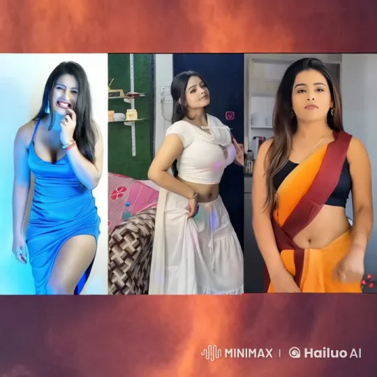 Three Women in Various Outfits Share an Intimate Moment – AI Generated Video | Hailuo AI