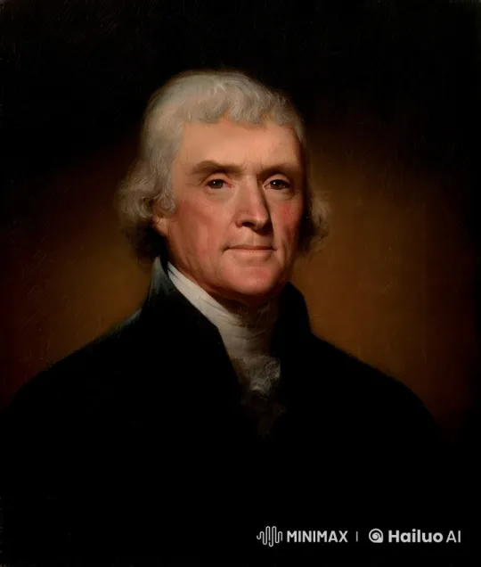 Thomas Jefferson's Dramatic Transformation and Flight to Venus – AI Generated Video | Hailuo AI