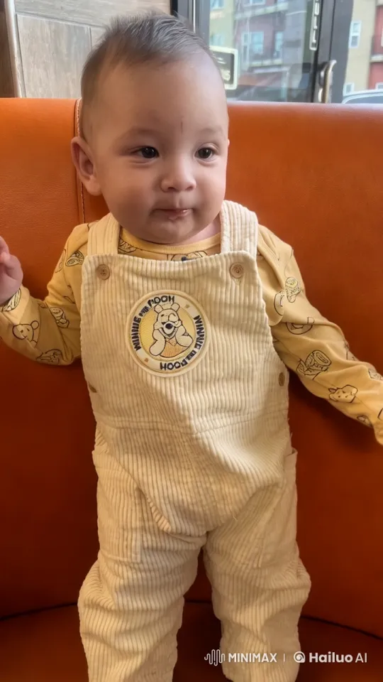 Baby Dances Playfully in Colorful Indoor Setting – AI Generated Video | Hailuo AI