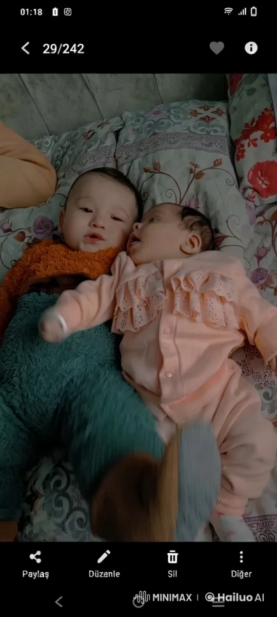 Babies Playfully Dance and Interact on Bed – AI Generated Video | Hailuo AI