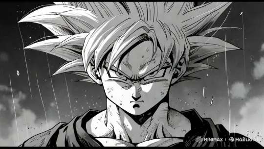 Goku's Transformation into Super Saiyan God in Manga Art Style – AI Generated Video | Hailuo AI