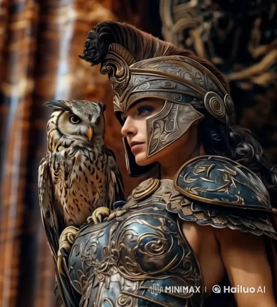 Warrior and Owl in Majestic Setting with King – AI Generated Video | Hailuo AI