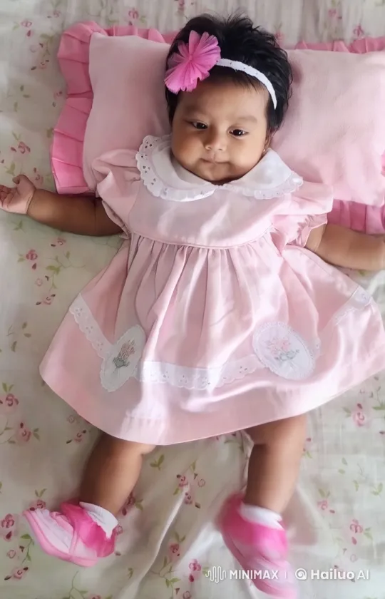 Baby in Pink Dress Delights with Dance and Kung Fu – AI Generated Video | Hailuo AI